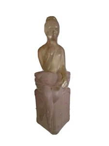 Avon Prima Ballerina rosa Glas Dekanter süß Ehrlichkeit Etikett leer - Bild 1 von 10