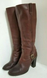 J CREW (86763) Knee High Leather Boots Heel 3.5" (15" Calf ) -WOMENS SIZE US7.5 - Picture 1 of 10