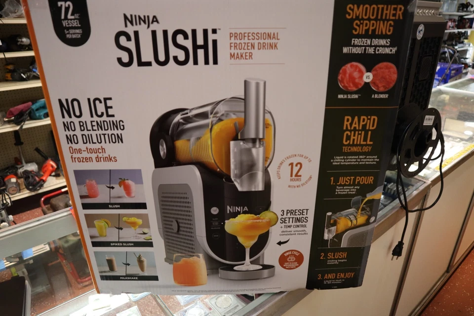 Ninja SLUSHi Profesional Máquina de Bebidas Congeladas FS300 CAJA DE FÁBRICA USADA PARA ENVIAR!!!!! Foto 1 de 1