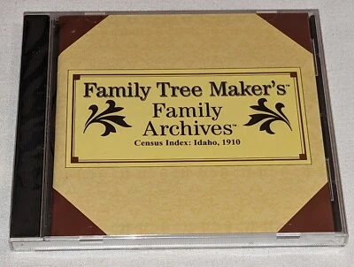 CD-ROM Family Tree Maker's #335 Census Index: Idaho, 1910 new SEALED - Image 1 of 4