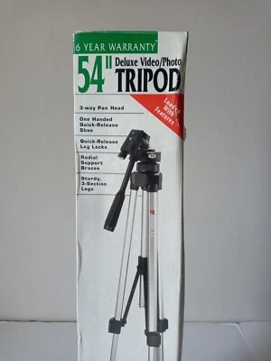 Ambico 54” Deluxe Ultra Light Weight Video/Photo  Tripod   - Image 1 of 4