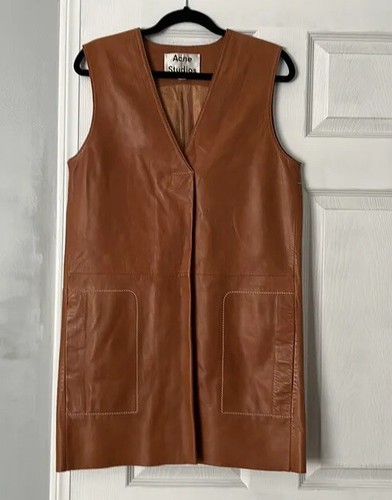 Abito in pelle marrone Acne Studios 38 Lennox