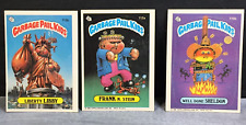 1986 Topps Garbage Pail Kids Series 3 Cards Frank 112a Liberty 113b Sheldon 115b