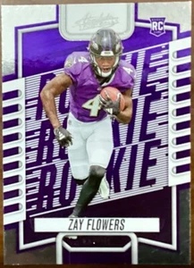 2023 Panini Absolute Rookie Card #111 Zay Flowers RC Baltimore Ravens π¦ββ¬ππ - Picture 1 of 2