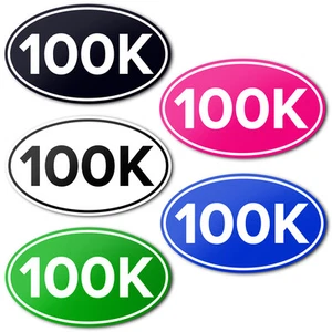 100K PEGATINA DE PARACHOQUES DE VINILO ANTI-UV Ultra Maratón Carrera Ciclismo Calcomanía de Coche - Imagen 1 de 12