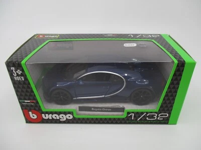 AU043 BURAGO 1/32  BUGATTI CHIRON BLEU Ref 43060 - Photo 1/4