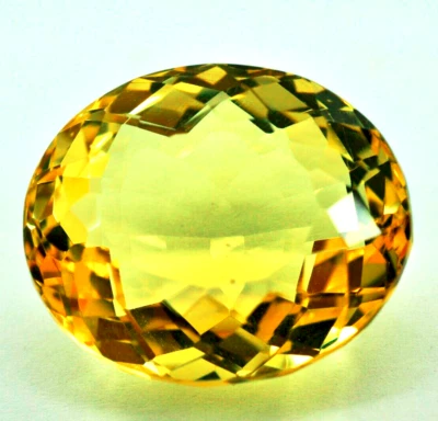 AAA+ 76.40 Ct. Large Yellow Topaz Oval Cut Loose Gemstone Gift for Women/Her - Image 1 of 4