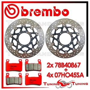 Dischi Freno Anteriore BREMBO +Past BREMBO SA PER HONDA CBR 600 RR 2003 2004 - Imagen 1 de 1