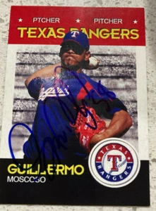 Guillermo Moscoso Autograph Rare Texas Rangers - Picture 1 of 1