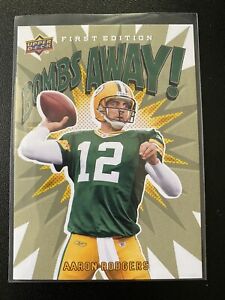 2009 Upper Deck First Edition Bombs Away! Aaron Rodgers #BA-19 Packers Green Bay