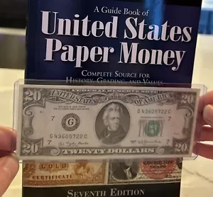 Crisp 1977 $20 Twenty Dollar Bill Vintage Small Face Chicago - Picture 1 of 2
