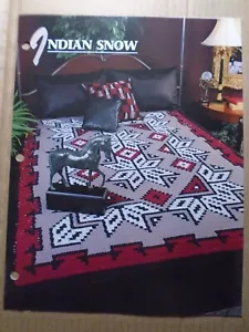 INDIAN SNOW Annie's Attic Crochet Pattern Leaflet Quilt & Afghan Club - Picture 1 of 2