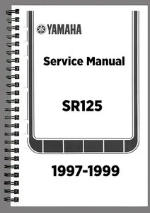 Yamaha SR125 Workshop Manual Repair Workshop Service Book On Paper English - Picture 1 of 3