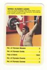 Olympic Athletics Card. Weight Lifting Vassili Akexeev (Russia)
