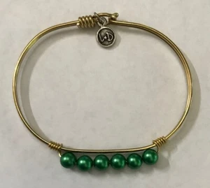 Luca & Danni Bracelet Green Beads Embrace the Journey NEW - Picture 1 of 5