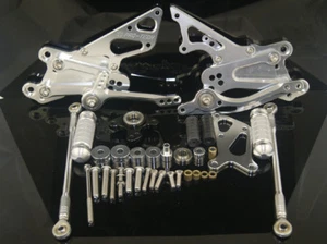 Rearset Rear Set Foot Rest Peg Silver For 2004 2005 2006 2007 HONDA CBR 1000 RR - Picture 1 of 1