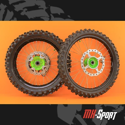 10-18 2017 KX250F KX 250F Juego de ruedas OEM neumático delantero trasero cubo Monster Energy Foto 1 de 4