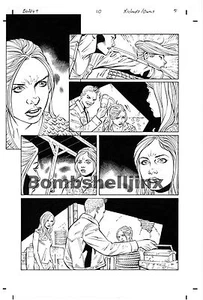 Dark Horse Joss Whedon's BUFFY 9 #10 página 5 arte original -- Richards and Owens - Imagen 1 de 1