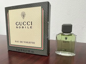 GUCCI NOBILE FOR MEN by GUCCI 0.17 FL oz / 5 ML EDT Miniature Splash New In Box - Picture 1 of 3