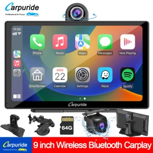 Carpuride Touch Screen Autoradio Apple CarPlay Stereo Android Auto Dual Camera - Picture 1 of 14