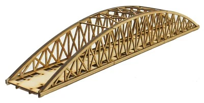 TT-BR016 Single Track Long Bowstring Bridge TT:120 Gauge Model Laser Cut Kit - Image 1 of 3
