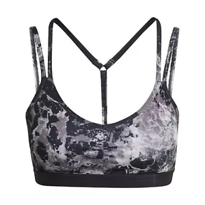 Reggiseno Adidas Yoga Essentials Studio Grigio Supporto Leggero Allenamento Fitness Nuovo con etichette - Foto 1 di 16