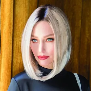 🔥 CHEYENNE Rene of Paris Lace Front MELTED MARSHMALLOW Long Blunt Straight Wig - Picture 1 of 13