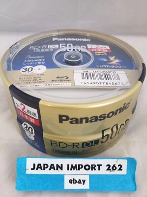 Panasonic D50GB 30pcs Blu-ray write-once type spindle LM-BRS50P30 from Japan - Image 1 of 4