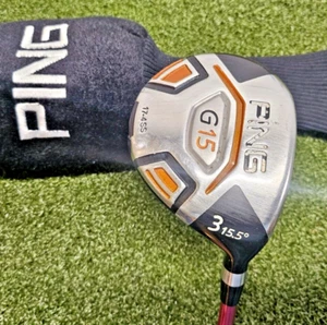 PING G15 15.5* 3 Wood  / TFC 129 Regular Graphite ~43" / NEW GRIP / VGC / sa7389 - Picture 1 of 17