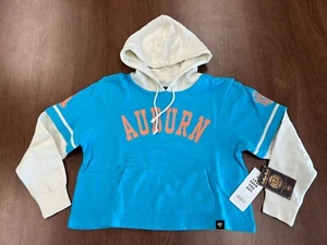 AUBURN TIGERS 47 TRIFECTA RECORTADA CAPUCHA CORTA MUJER POLAR JERSEY S NUEVO $120 - Imagen 1 de 8