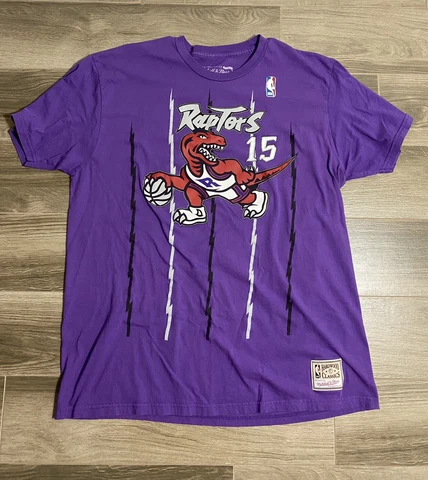 Vince Carter Toronto Raptors Mitchell & Ness Hardwood Classics T-Shirt XL Cover