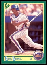 1990 Score Juan Samuel Baseball Cards #198