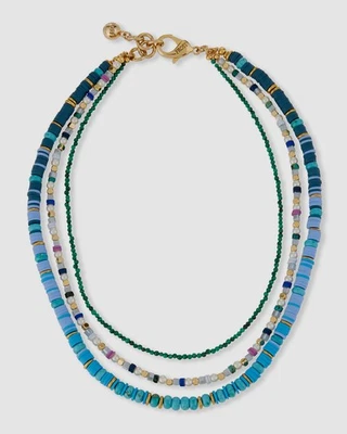 Lulu Frost Women's Blue Fresca Beaded Multi-Strand Necklace - Image 1 of 3