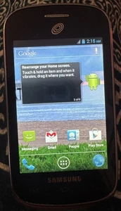 Samsung Galaxy 4GB SCH-S738C Cell Phone (Tracfone) Gray Fast Ship Good Used - Picture 1 of 3
