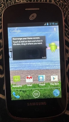 Samsung Galaxy 4GB SCH-S738C Cell Phone (Tracfone) Gray Fast Ship Good Used - Image 1 of 3