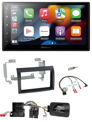 Pioneer DAB Bluetooth 2DIN USB Lenkrad Autoradio für Citroen Peugeot Fiat schwar - Bild 1 von 4