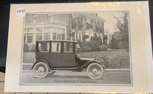Dodge Brothers 1920 vintage sedán de 4 puertas anuncio - Imagen 1 de 2