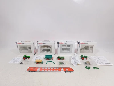 Preiser 1:87 H0 4X Model 17913 17923 Deutz 17927 Fendt 17917 MINT+BOX #EI39-0.5 - Image 1 of 4