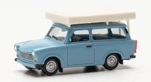 HERPA,TRABANT pastel blue with roof tent, 1/87, HER024181-003 - Picture 1 of 1
