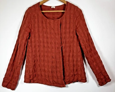 Chaqueta cárdigan Poetry para mujer pequeña mezcla de lino frente abierto capas ligeras Foto 1 de 4