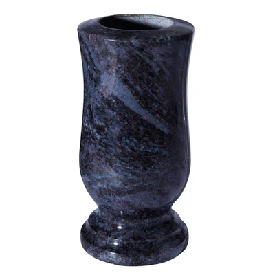 Cemetery Granite Vase for Grave, Natural Stone Heavy Headstone Flower Holder. - Bild 1 von 4