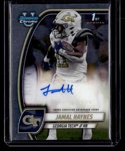 Autógrafos 2024 Bowman University cromados #PA-JHA Jamal Haynes Prospect - Imagen 1 de 2