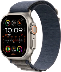 *** Apple Watch Ultra 2 49mm Titan GPS + Cellular Alpine Loop Blau Mały - Photo 1/3