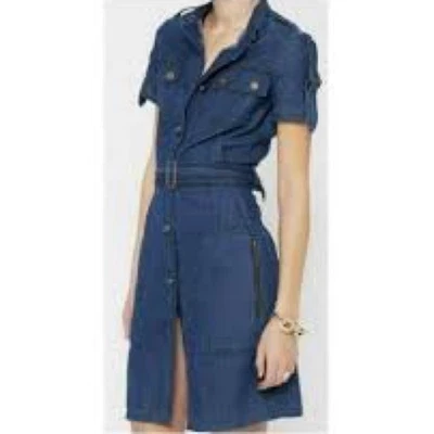 Lanvin x Acne Denim Cargo Dress - Size 34 FR/2 US (No Belt) - Image 1 of 4