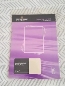 100 ARKUSZY PAPIERU A4 PERGAMIN NATURALNY 90g DO DRUKAREK LASEROWYCH / ATRAMENTOWYCH - Zdjęcie 1 z 2