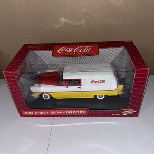 Johnny Lightning 1955 Chevy Bel Air Sedan Coca Cola Delivery 1:18 Diecast - Picture 1 of 8