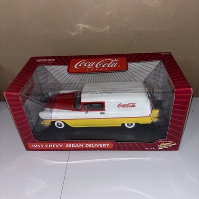 Johnny Lightning 1955 Chevy Bel Air Sedan Coca Cola Delivery 1:18 Diecast - Image 1 of 4
