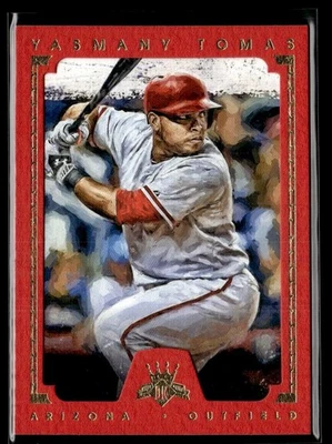 2016 帕尼尼钻石国王带框红色 Yasmany Tomas 25/99 亚利桑那钻石背 — 第 1/2 张图片