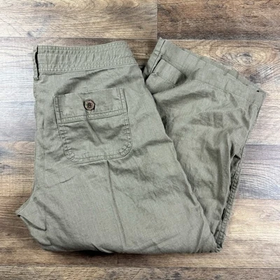 Women's Vintage Y2K Patagonia Loose Crop Rhythm Blue Everyday Capri Pants Sz 8 - Image 1 of 4