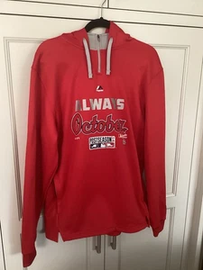 Majestic Baseball 1/4 Zip Hooded Pullover “Always October” Post Season 14 - Picture 1 of 9